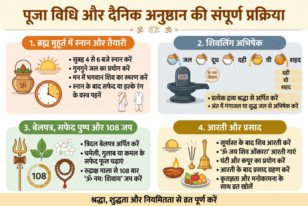 पूजा विधि और दैनिक अनुष्ठान की संपूर्ण प्रक्रिया