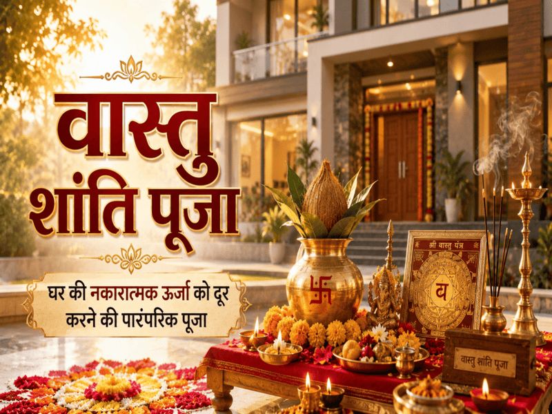 वास्तु शांति पूजा आपके घर की नकारात्मक ऊर्जा को 24 घंटे में कैसे खत्म करें