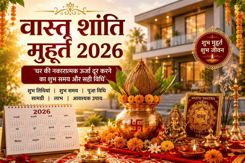 वास्तु शांति मुहूर्त 2026 शुभ तिथि, सही समय और संपूर्ण पूजा विधि
